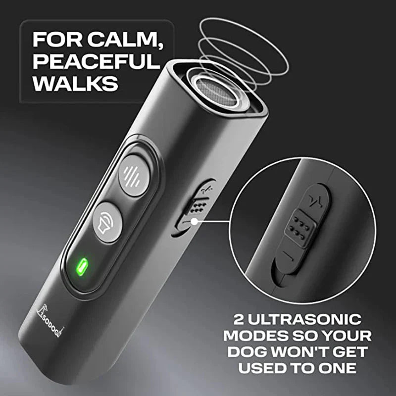 No-Shock Ultrasonic anti Barking Device Pet-Friendly and USB Rechargeable