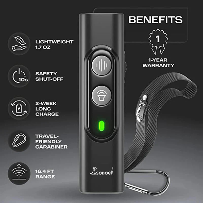 No-Shock Ultrasonic anti Barking Device Pet-Friendly and USB Rechargeable